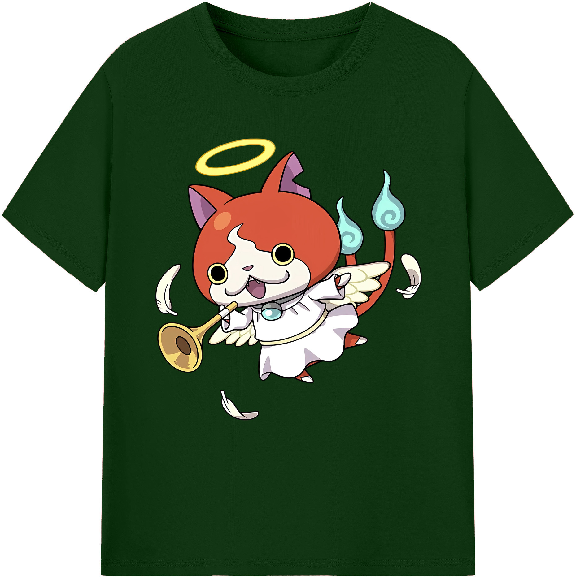 （画像用） 妖怪ウォッチ Yo-kai Watch 綿100％半袖Tシャツ（フロントプリント）